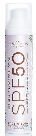 Сонцезахисний лосьйон Cocosolis SPF50 Natural Sunscreen, 100 мл