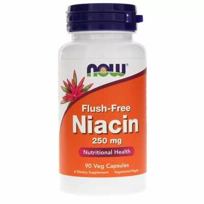 Ніацин NOW Flush-Free Niacin 250 мг вег. капсули №90