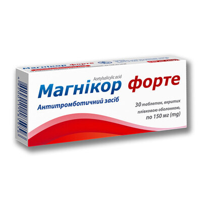Магнікор форте таблетки, в/плів. обол., форте №30 (10х3)