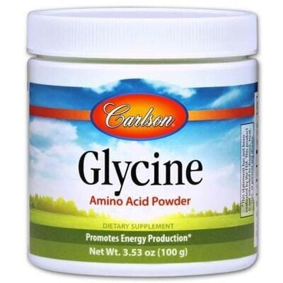 Гліцин Carlson Labs Glycine Powder Free Form Amino Acid, 100 г