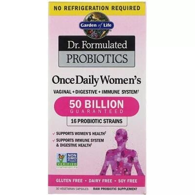 Пробіотики для жінок Garden of Life Dr. Formulated Probiotics 50 млрд КУО, 30 вегетаріанських капсул