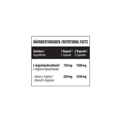 L-аргінін MST Nutrition L-Arginine, 240 капсул
