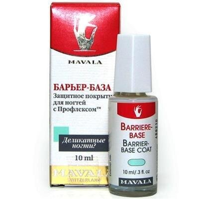 Захисне покриття Mavala Barrier-Base Coat, для слабких і крихких нігтів, 10 мл