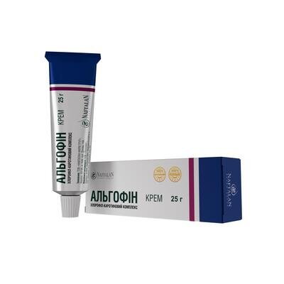 Альгофін крем Naftalan Pharm Group по 25 г у тубах