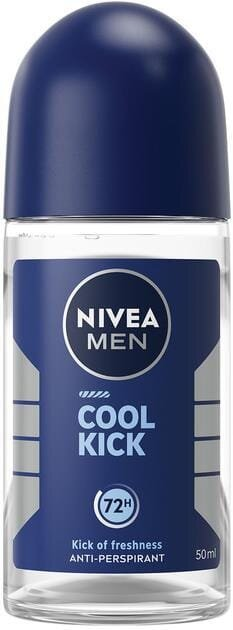 Дезодорант-антиперспірант кульковий Nivea Men Cool Kick 72h (82886), 50 мл