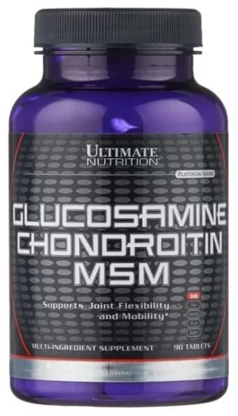 Комплекс для суглобів Ultimate Nutrition Glucosamine & Chondroitin & MSM, 90 таблеток