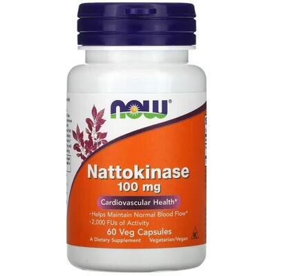 Наттокіназа NOW Nattokinase 100 мг вег. капсули №60