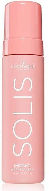 Пінка для миттєвої автозасмаги Cocosolis Solis Instant Weekend Tan, 200 мл