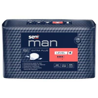 Прокладки урологiчнi Seni Man Extra Plus Level 4, 15 штук