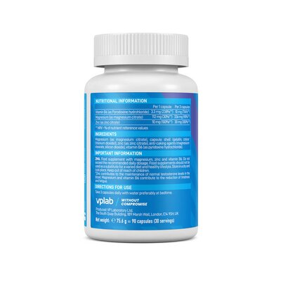 Комплекс ZMA VPLab ZMA капсули №90