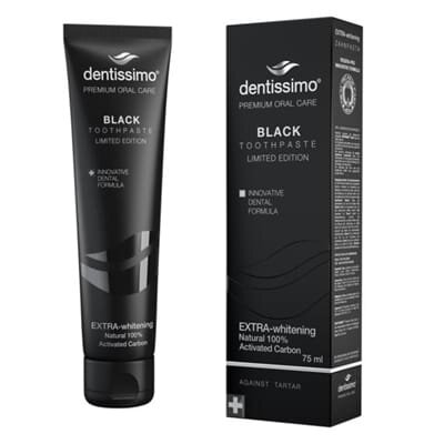Зубна паста Dentissimo Black Extra Whitening, 75 мл