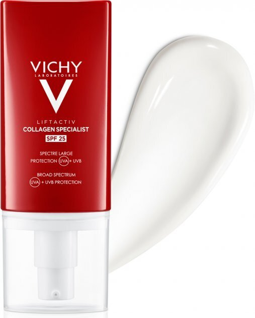 Крем-догляд для обличчя Vichy LiftActiv Collagen Specialist SPF25 антивіковий для корекції зморшок та контуру обличчя для всіх типів шкіри, 50 мл