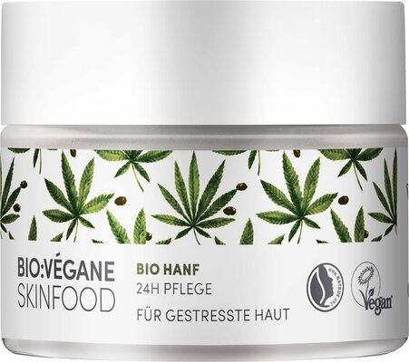 Крем для обличчя Bio:Vegane Органічний Канабіс догляд 24 години для втомленої шкіри, 50 мл