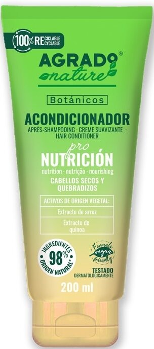 Кондиціонер для волосся Agrado Nature Pro Nutrition Ботанічне Живлення туба, 200 мл