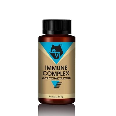 Імуно Комплекс для собак та котів LeVi 500 mg, 30 таблеток