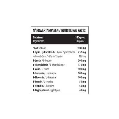Комплекс незамінних амінокислот MST Nutrition 9EAA's, 120 капсул