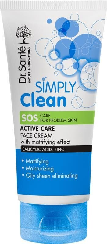 Крем для обличчя Dr.Sante Simply Clean SOS Активний догляд, 50 мл