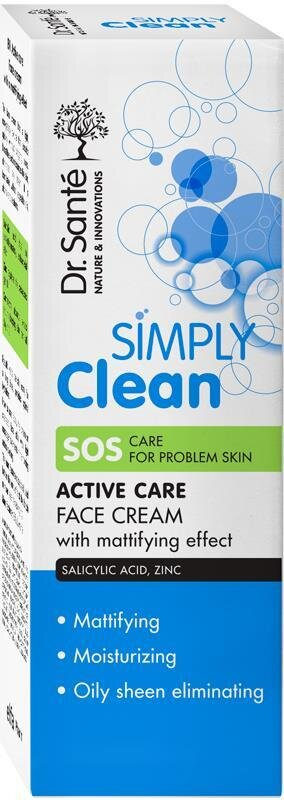 Крем для обличчя Dr.Sante Simply Clean SOS Активний догляд, 50 мл