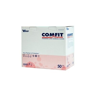 Рукавички хірургічні Comfit Premium латексні з пудрою, розмір 8,5 стерильні, пара