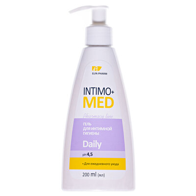 Гель Elfa Pharm Intimo + med Daily для інтимної гігієни, 200 мл
