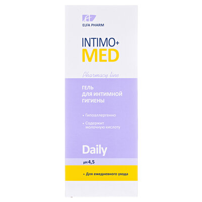 Гель Elfa Pharm Intimo + med Daily для інтимної гігієни, 200 мл