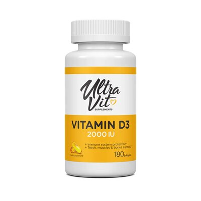 Вітамін Д3 VPLab UltraVit Vitamin D3 2000 капсули №180