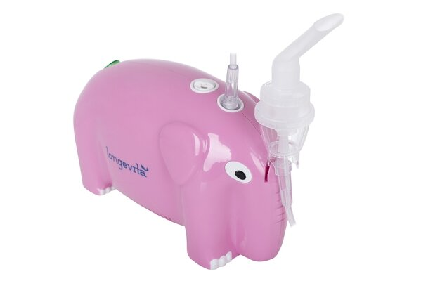 Інгалятор Longevita CNB69012 Pink компресорний
