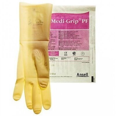 Рукавички хірургічні Medi-Grip PF латексні без пудри розмір 7,0 стерильні, 1 пара