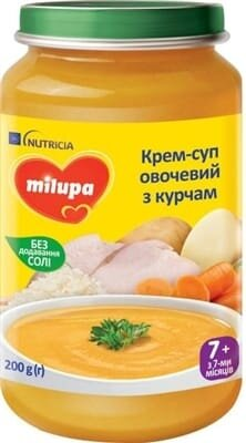 Крем-суп Milupa Овочевий з курчам для дітей від 7 місяців, 200 г