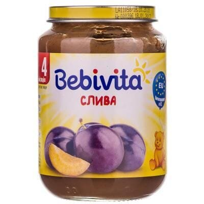 Пюре фруктове Bebivita Слива, 190 г