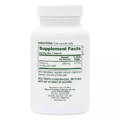 Витамин C Nature's Plus Vitamin C 1000 мг вег. капсули №90