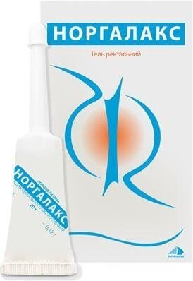 Норгалакс гель д/рект. заст. 0.12 г/10 г по 10 г №6 у тубах-канюл.
