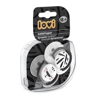 Пустушка силіконова Lovi Salt&Pepper динамічна 22/880, 18+ місяців, 2 шт