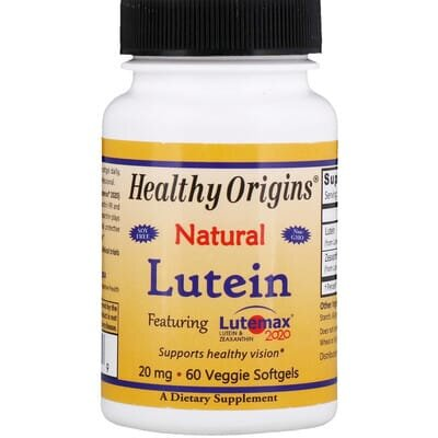 Лютеїн Healthy Origins Lutein 20 мг, 60 вегетаріанських капсул