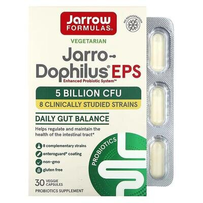 Пробіотики Jarrow Formulas Jarro-Dophilus EPS 5 млрд, 30 рослинних капсул