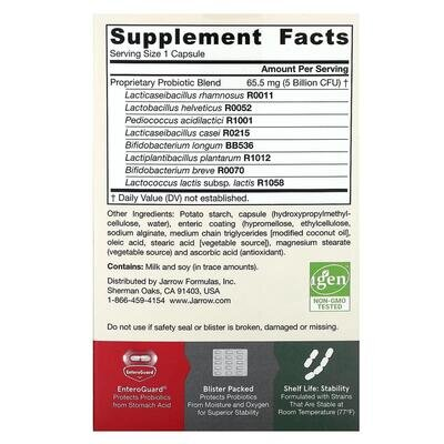Пробіотики Jarrow Formulas Jarro-Dophilus EPS 5 млрд, 30 рослинних капсул