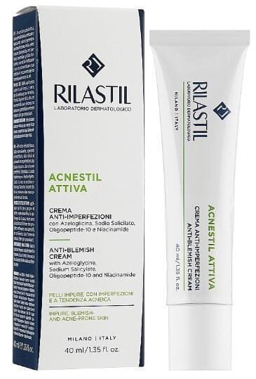 Крем для обличчя Rilastil Acnestil Attiva для проблемної схильної до акне шкіри, 40 мл