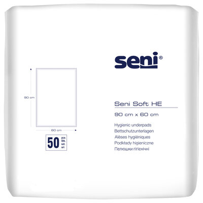 Пелюшки Seni Soft HE одноразові гігієнічні 90х60 см, 50 шт