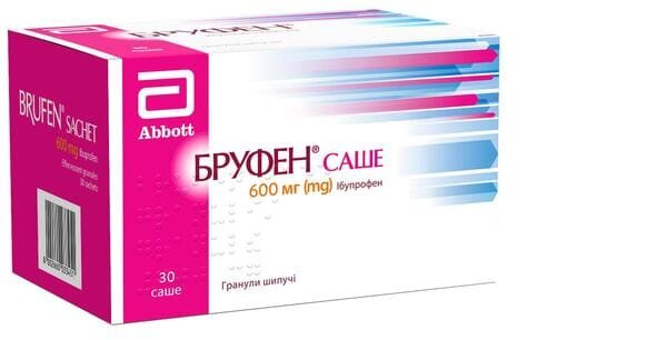 Бруфен саше гранули шип. по 600 мг №30 у саше