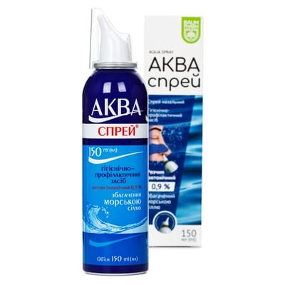 Аква Спрей Baum Pharm спрей наз. 0.9 % по 150 мл у флак.