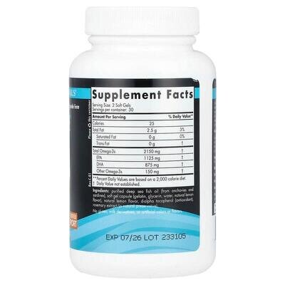 Омега Nordic Naturals Ultimate Omega Sport 2X 2150 мг, 60 м'ягких капсул