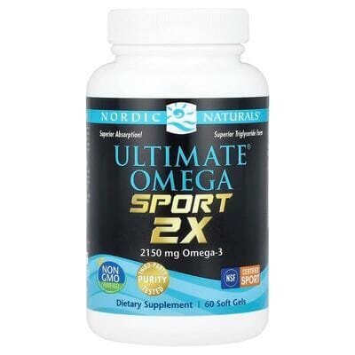 Омега Nordic Naturals Ultimate Omega Sport 2X 2150 мг, 60 м'ягких капсул