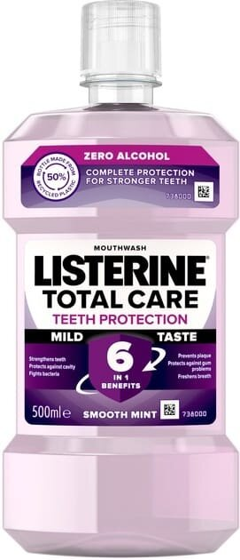 Ополіскувач для порожнини рота Listerine Total Care Teeth Priotection Захист зубів, 500 мл