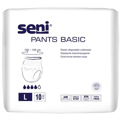 Труси поглинаючі для дорослих Seni Pants Basic large, 10 штук