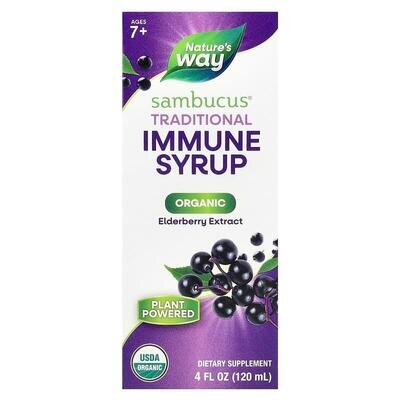 Сироп чорна бузина Nature's Way Organic Sambucus Original, 120 мл