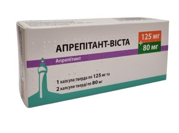 Апрепітант-Віста комби-упак.: капс. тв. по 125 мг+капс. тв. по 80 мг №3