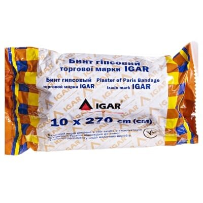 Бинт гіпсовий IGAR 10 х 270 см