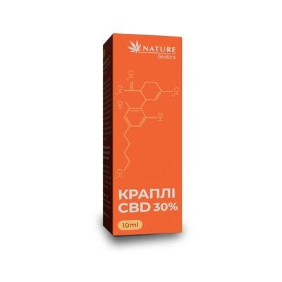 Краплі CBD 30% Nature Biotics по 10 мл у флаконі