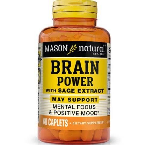 Дієтична добавка Mason Natural Brain Power with Sage Extract, 60 каплет