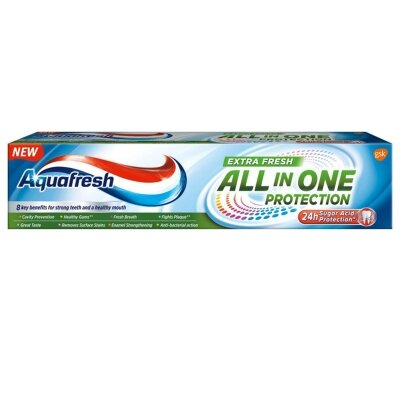 Зубна паста Aquafresh All in One Protection захист все в одному, екстра свіжість, 100 мл